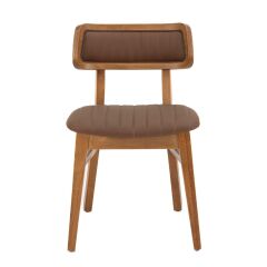 Lora Masif Ahşap Sandalye – Kahverengi