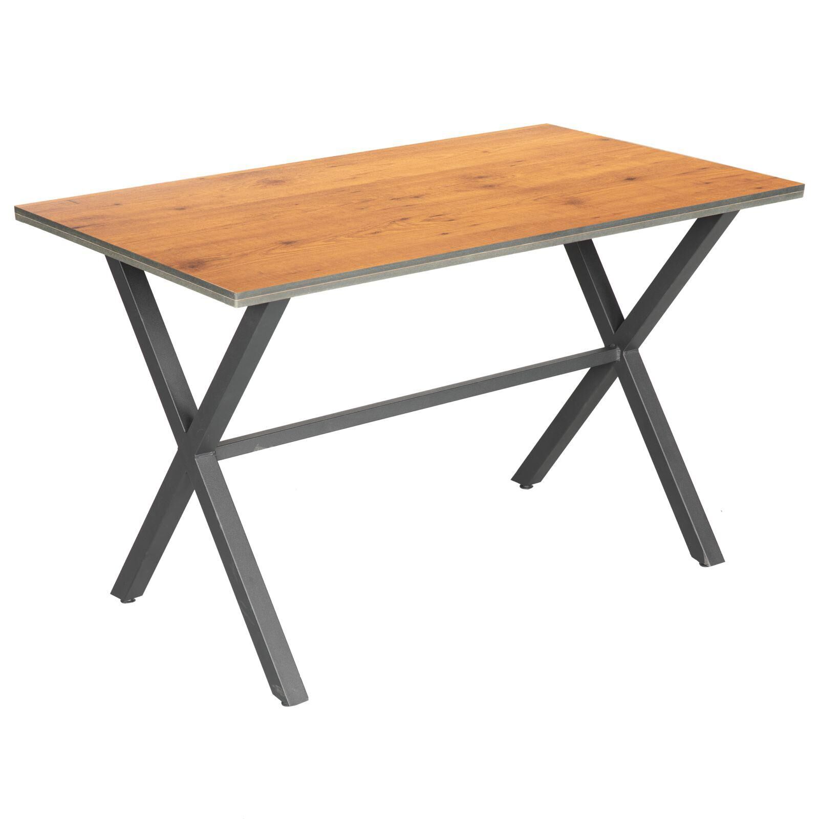 Arvik Ahşap Masa – Çapraz Ayaklı Compact Masa