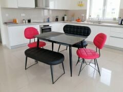 Lotus Banklı Masa Takımı